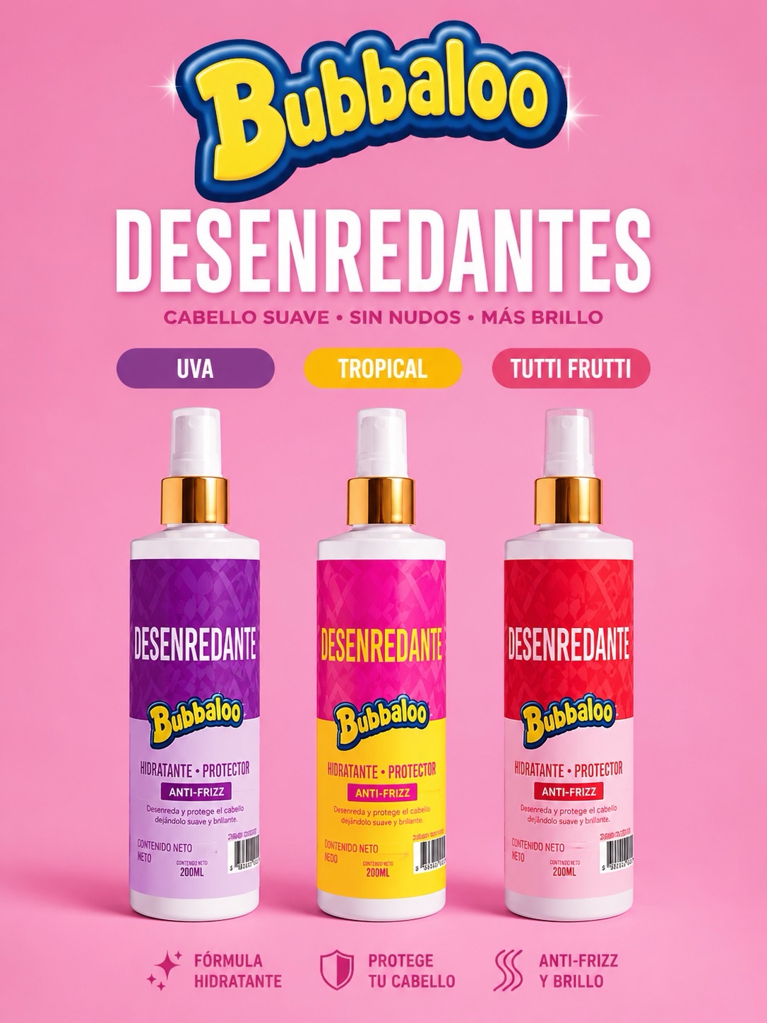 Bubbalu  Desenredante Capilar(x3) SOLO TROPICAL