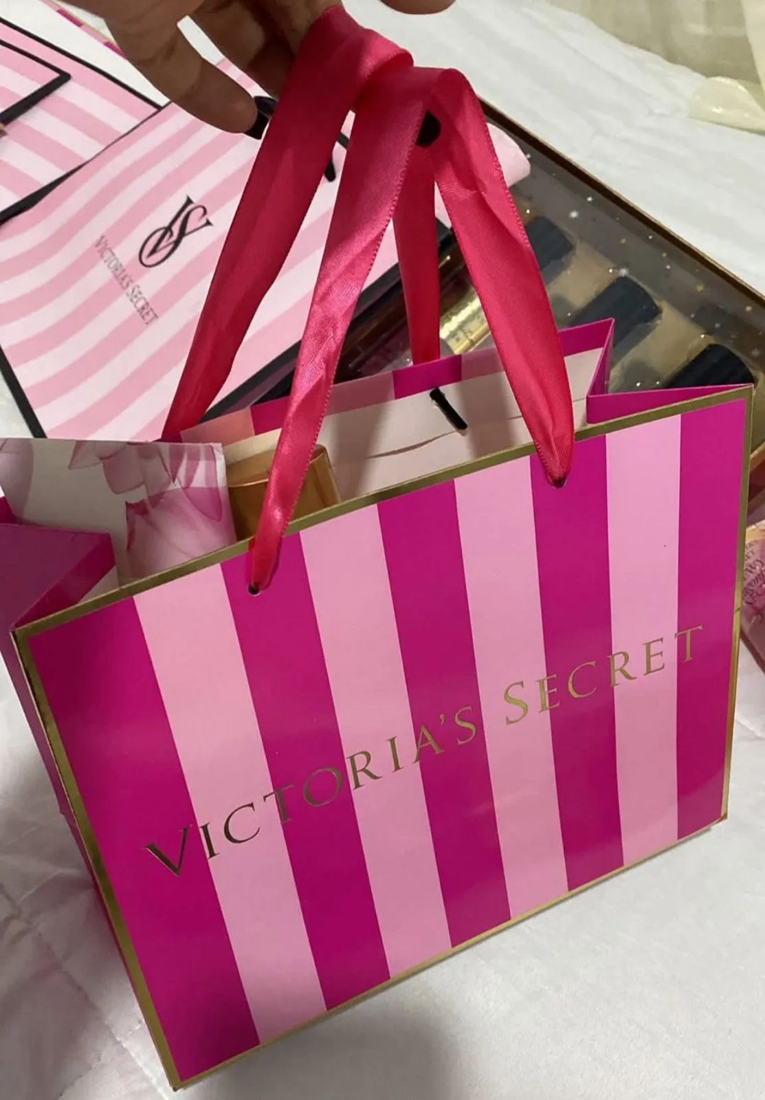 Bolsas victoria’s Secret letra dorada🩷