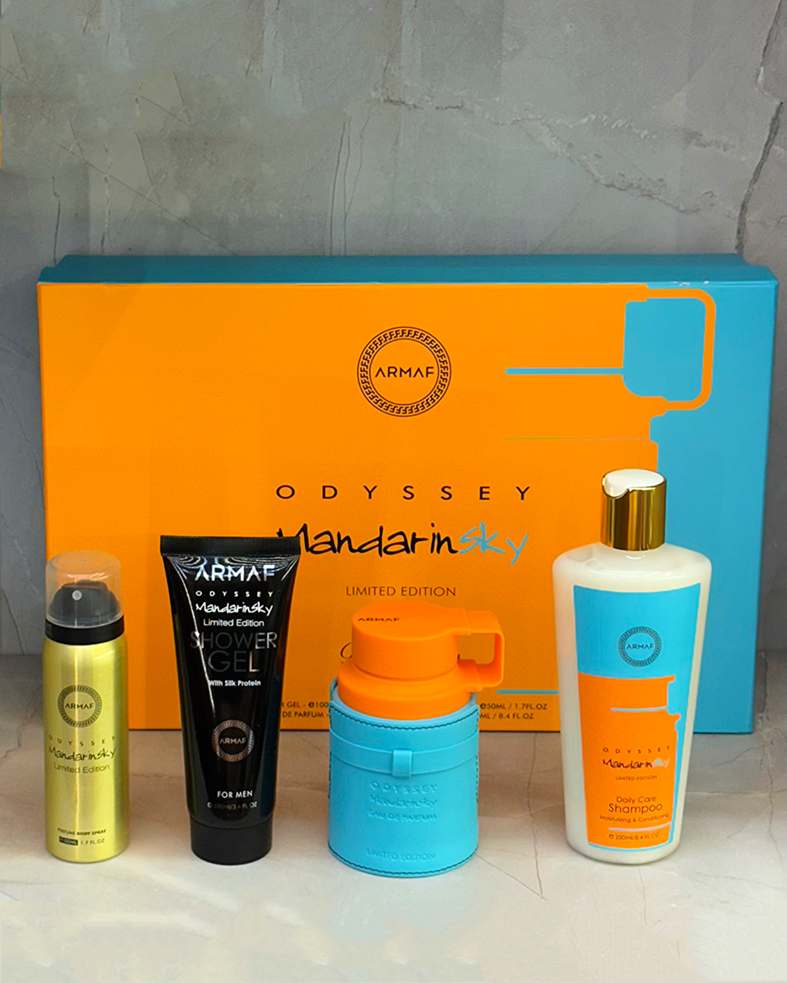 KIT ARMAF ODYSSEY MANDARIN SKY 4 PIEZAS