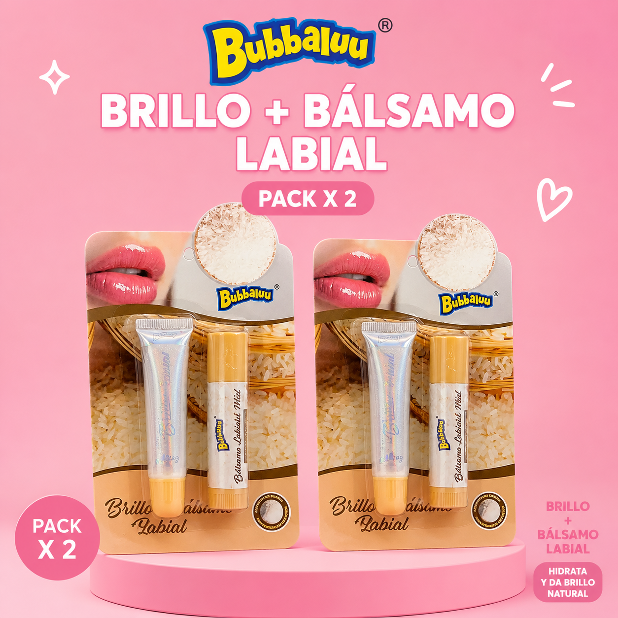 💖 Pack x2 Kit Gloss BUBBALLUU