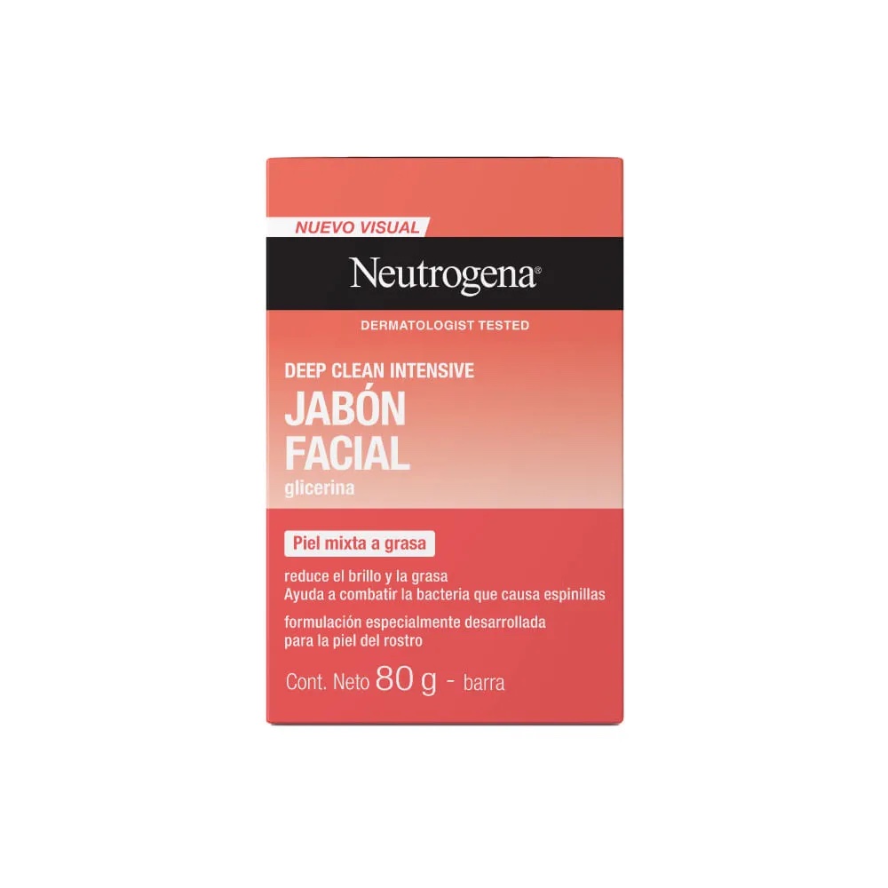 Jabón en Barra Neutrogena Deep Clean Limpieza x 80 G