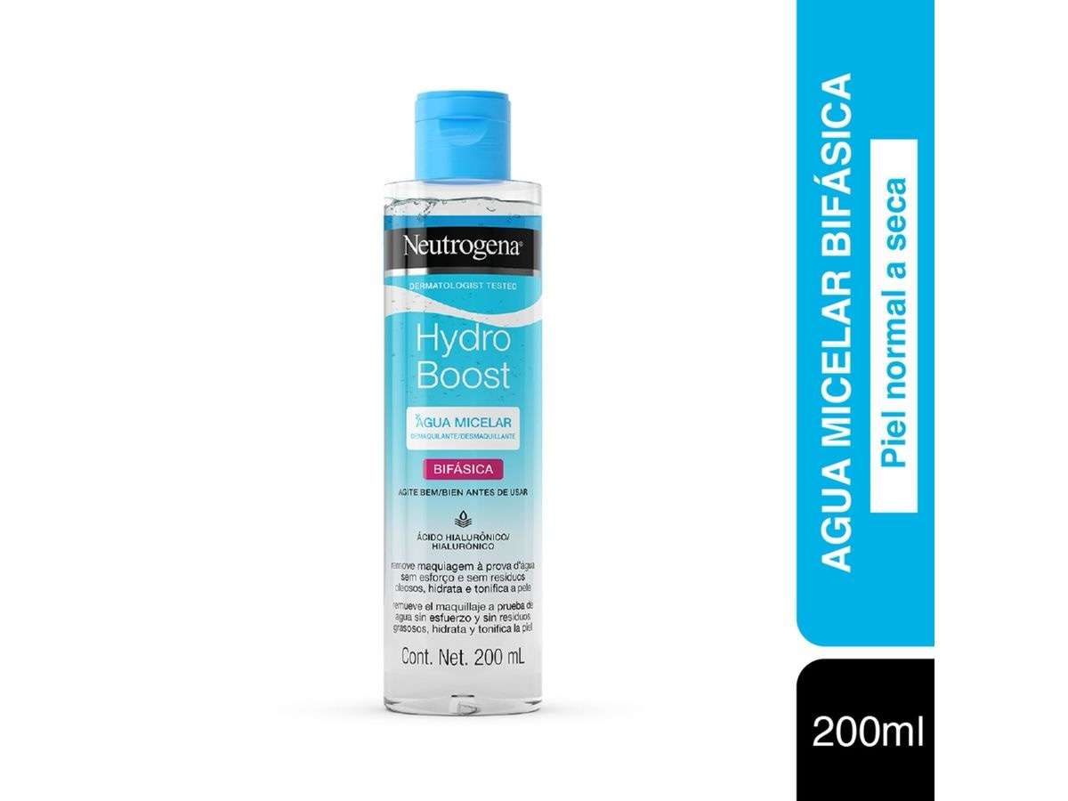Agua Micelar Bifásica Hydro Boost 200 Ml Neutrogena