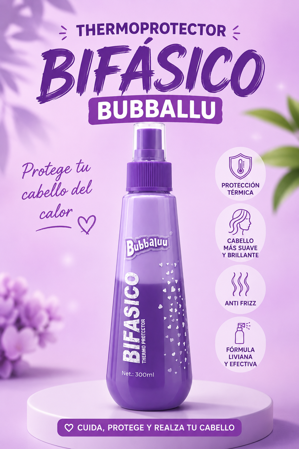Thermoprotector Bifásico Bubballuu – Pack X2 (300 Ml)