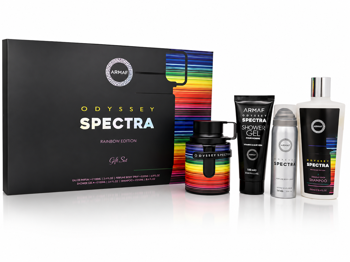 Armaf Odyssey Spectra Rainbow Edition Gift Set 4 Piezas