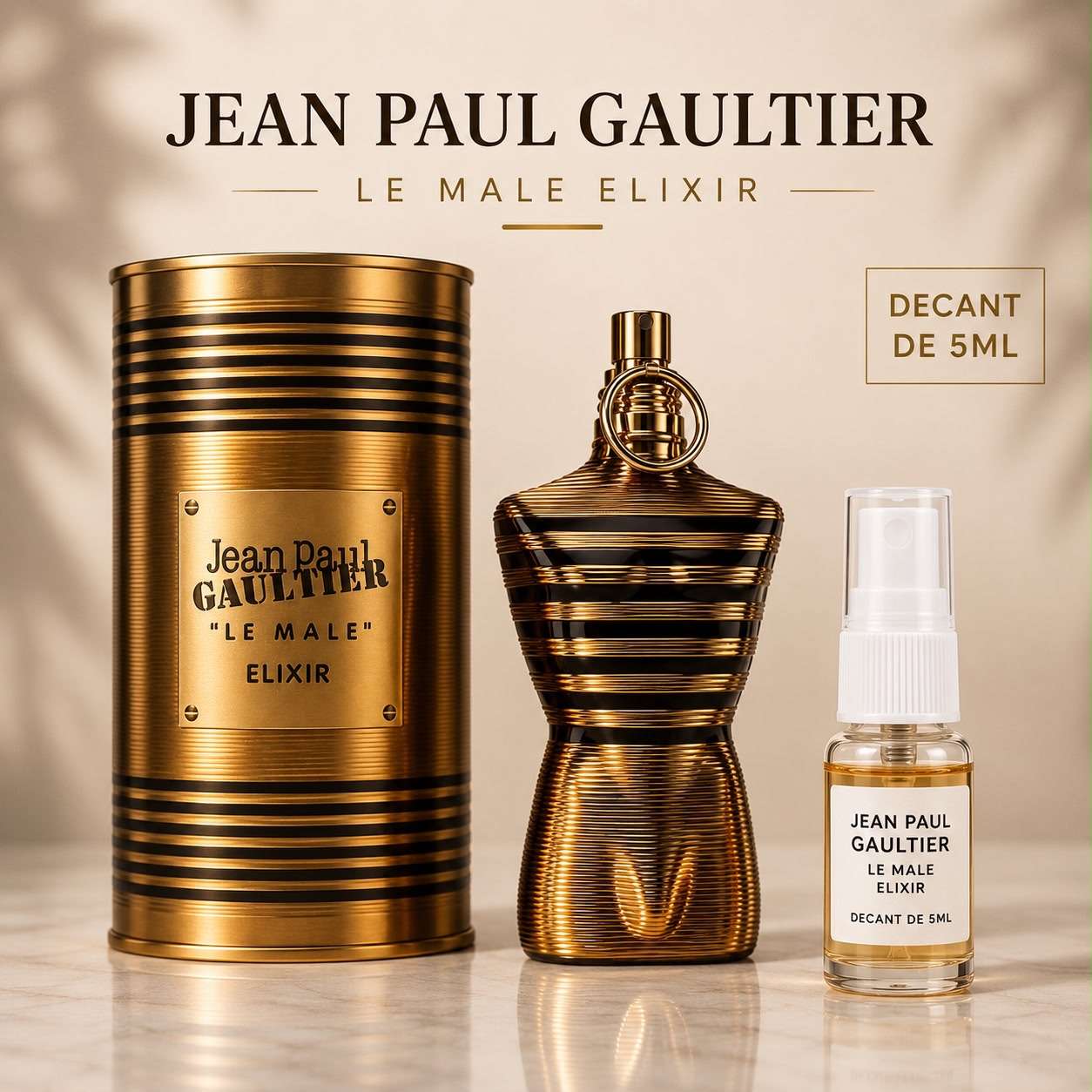 DECANT/MUESTRA 5ml LE MALE ELIXIR JEAN PAUL GAULTIER
