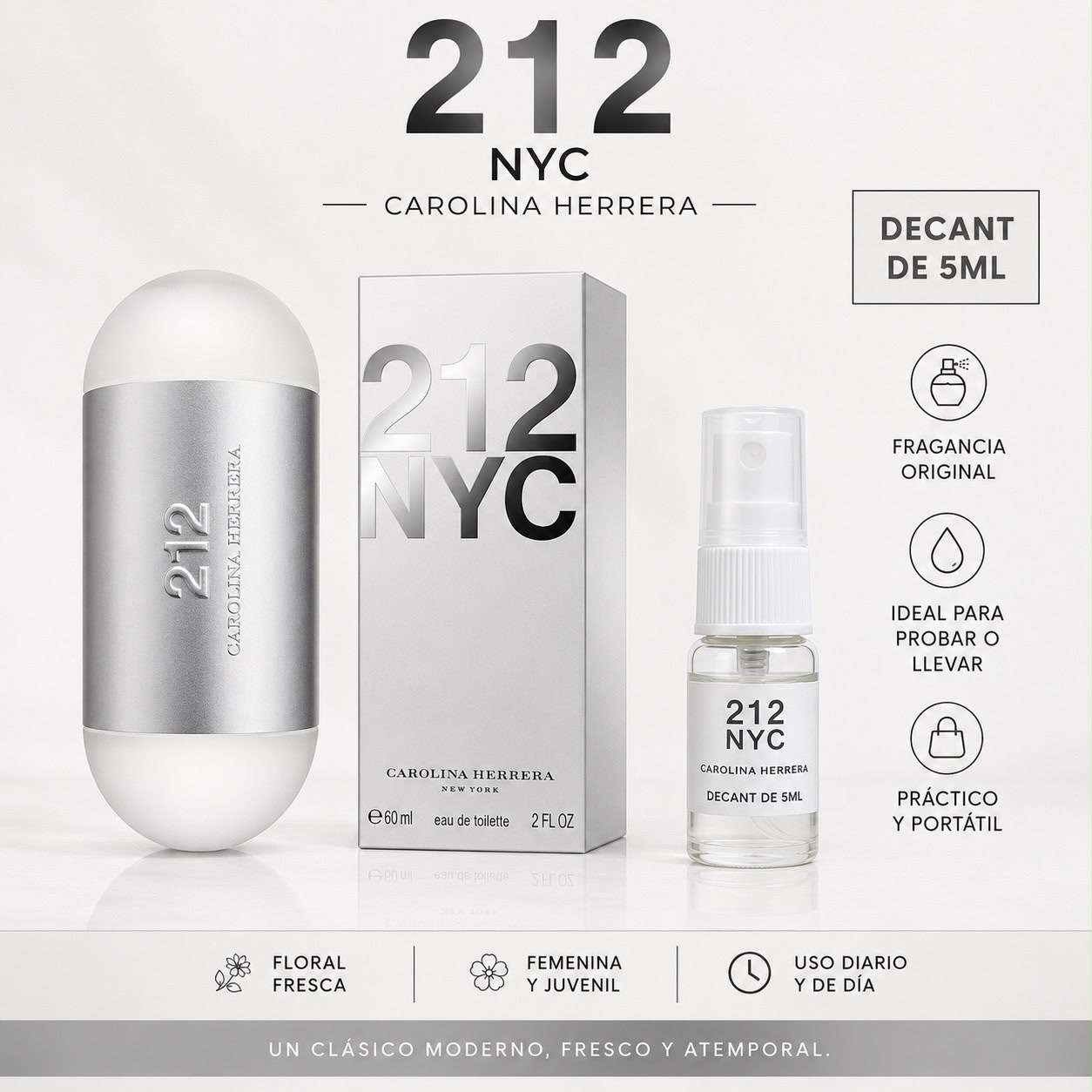 DECANT/MUESTRA 5ml 212 WOMAN EDT CAROLINA HERRERA