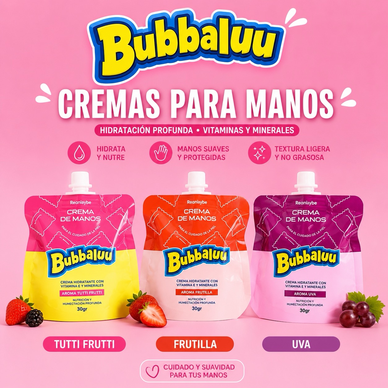 Crema para Manos Bubbalu 30 ml (x12)