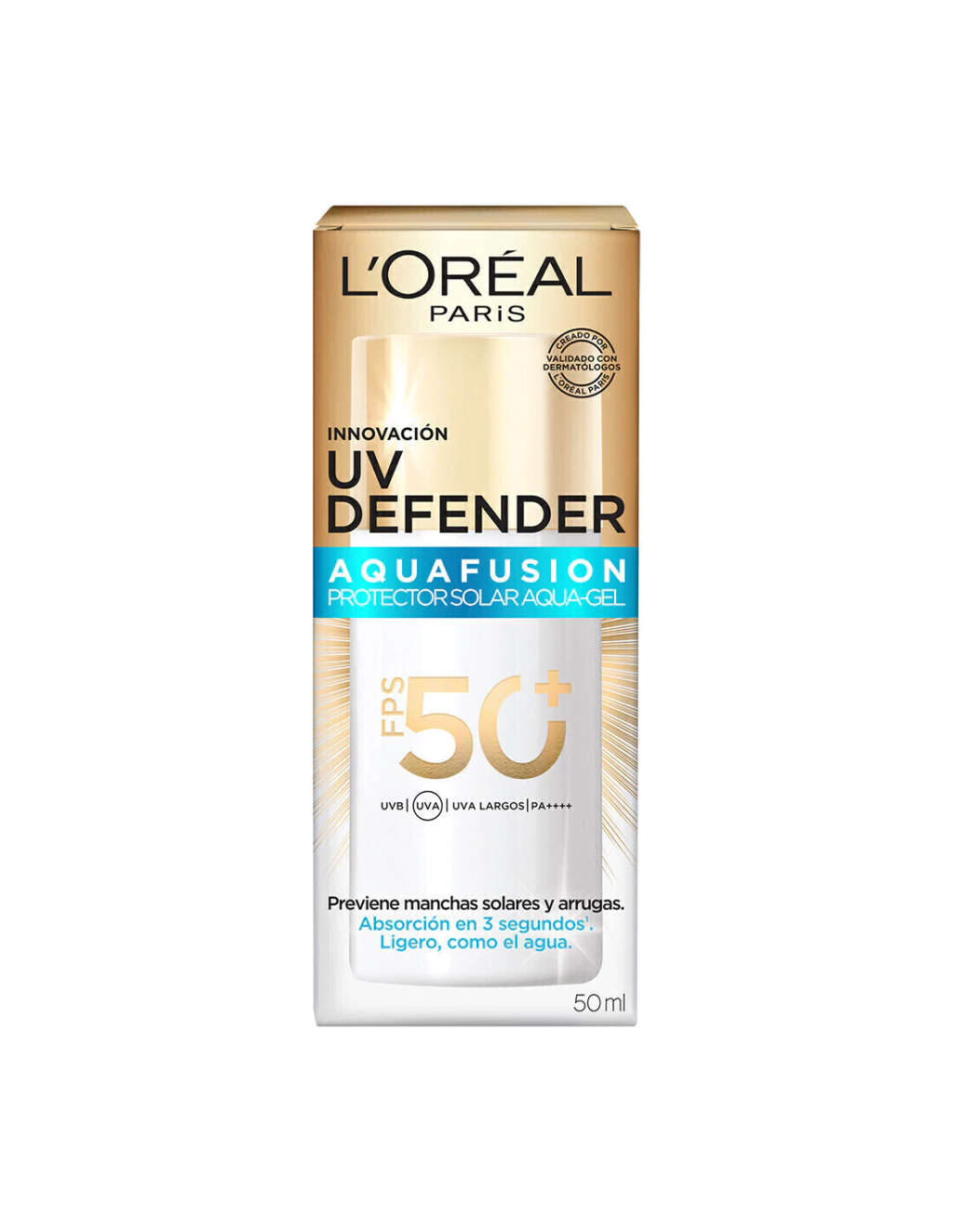 Protector Solar Loreal Uv Defender Aquafusion Fps50 x 50 ml