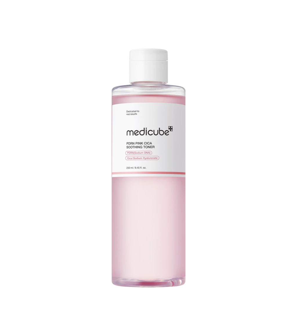 MEDICUBE  PDRN Pink Cica Soothing Toner (250 ml) | Tónico que Calma, Hidrata y Estimula colágeno