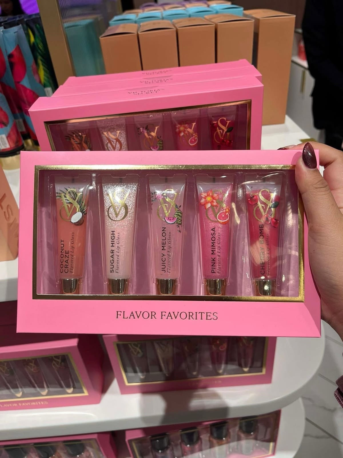 Kit Victoria’s Secret Flavor Favorites X5 Lip Gloss Original