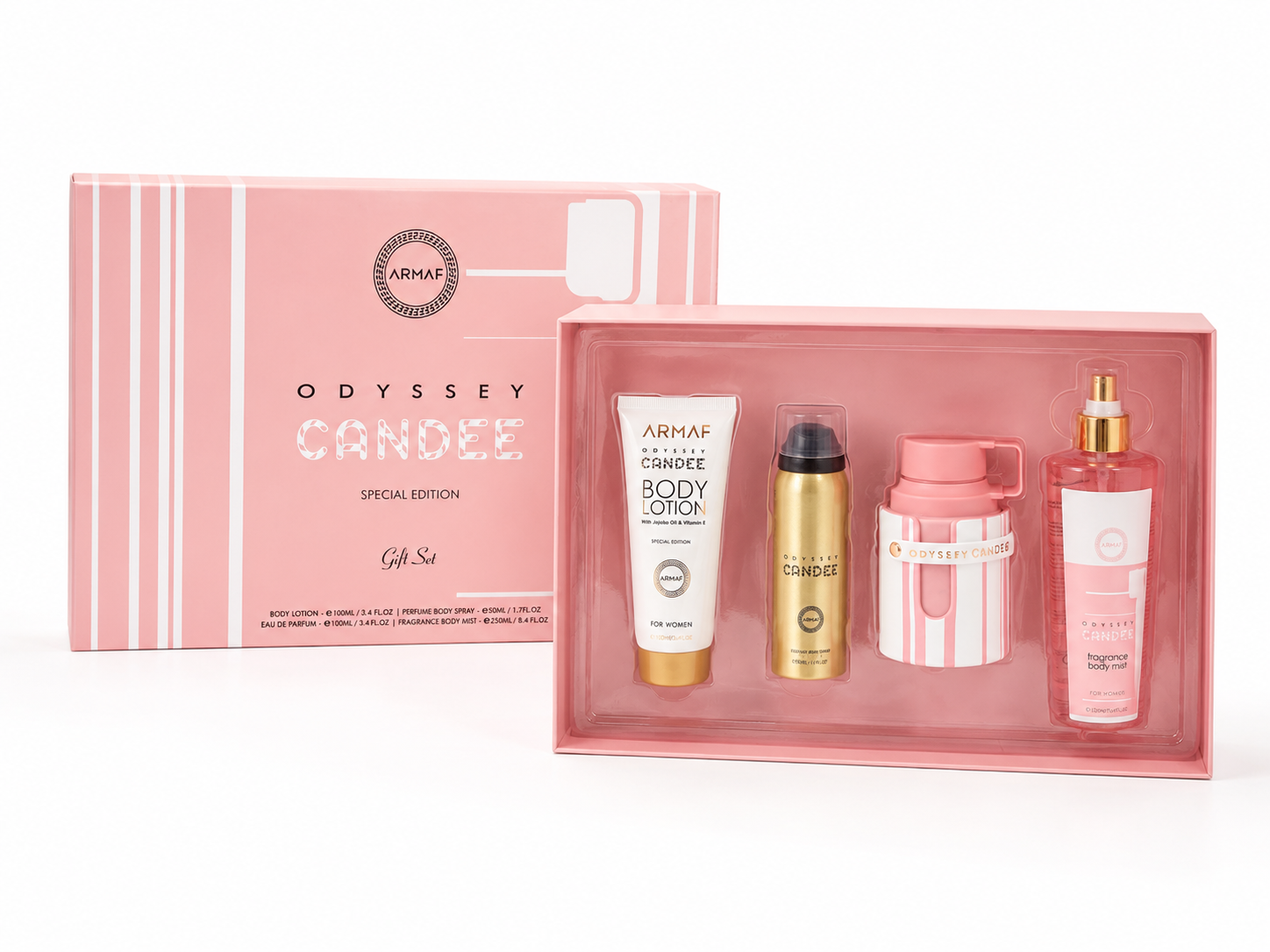 Armaf Odyssey Candee Special Edition Gift Set 4 Piezas