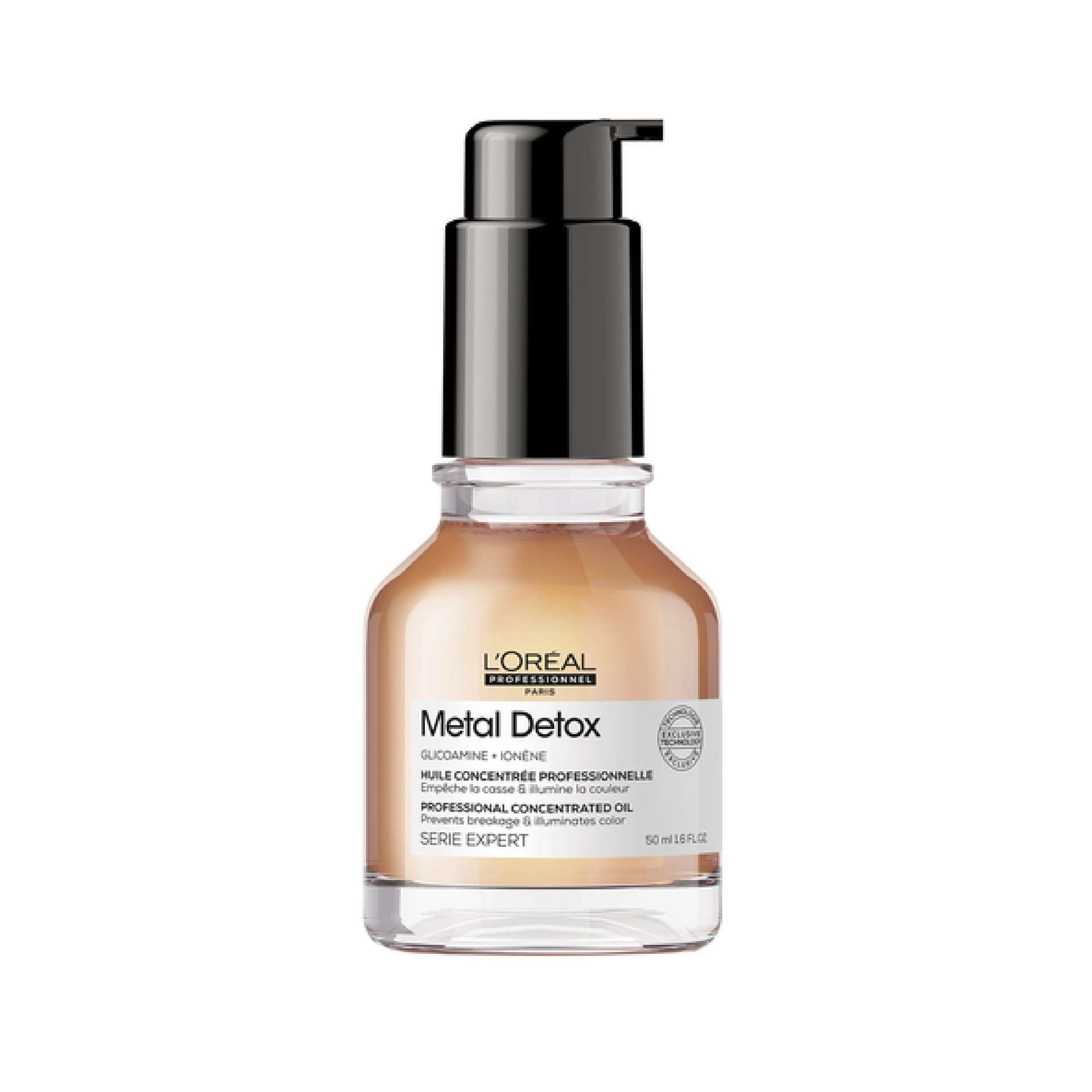 L’oréal Professionnel Metal Detox Aceite Concentrado Profesional 50ml – Protección Antifrizz y Brillo Intenso
